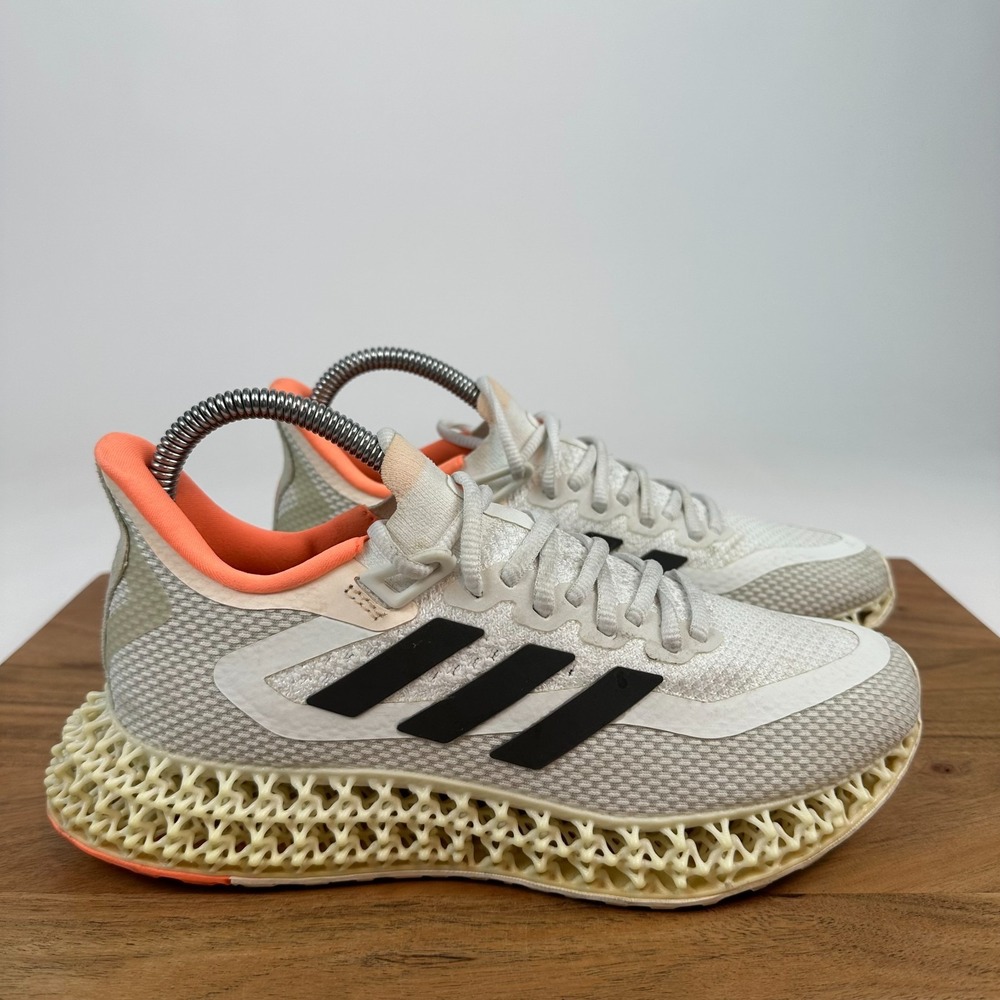 Womens Adidas 4DFWD 2 Cloud White Bliss Orange Running Shoes Sneakers Size 6‎ M